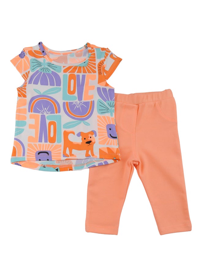 El Sayaad - Baby Girls Top & Leggings Set - Image 1