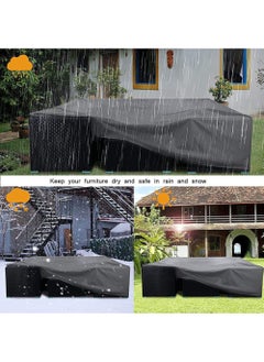 GOLDEN MILLION Waterproof Extra Large Furniture Cover Sectional Sofa Outdoor Table and Chair Set Covers  - Image 5