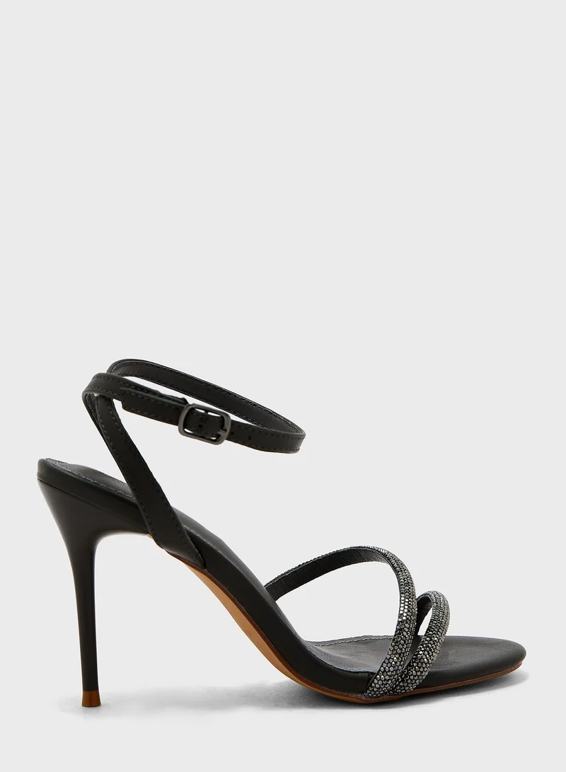 Ella Limited Edition Diamante Double  Strap  Sandal