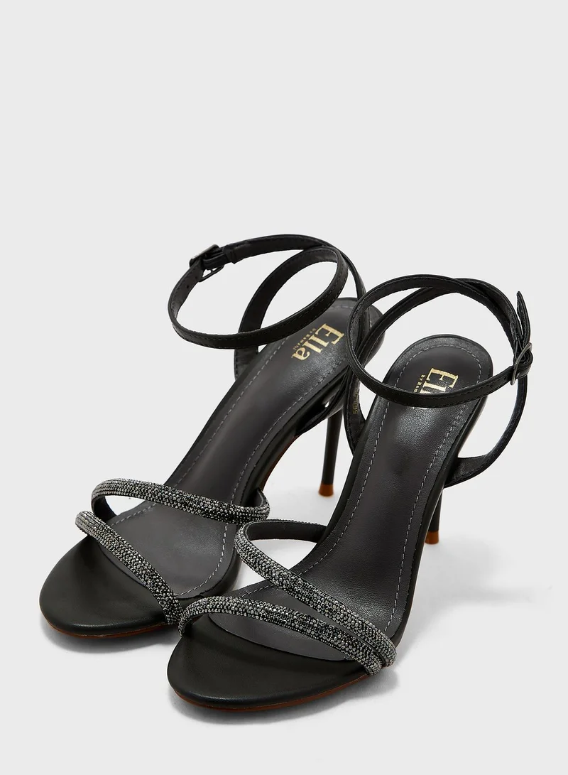 Ella Limited Edition Diamante Double  Strap  Sandal