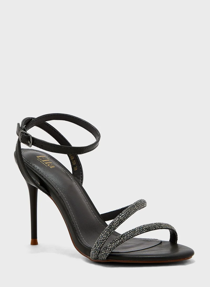 Ella Limited Edition Diamante Double  Strap  Sandal