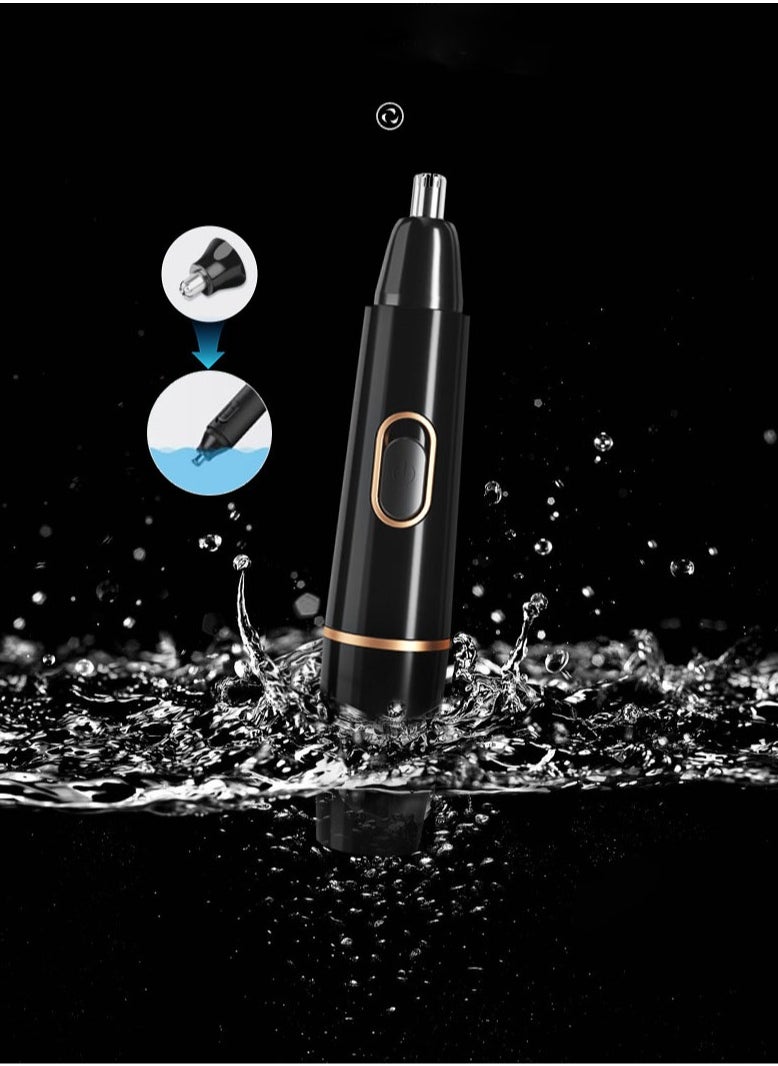 Generic Men's Ear and Nose Hair Trimmer with Vacuum Cleaning System, Dual-Edge Blades for Efficient Cutting, and USB Charging  - Image 4