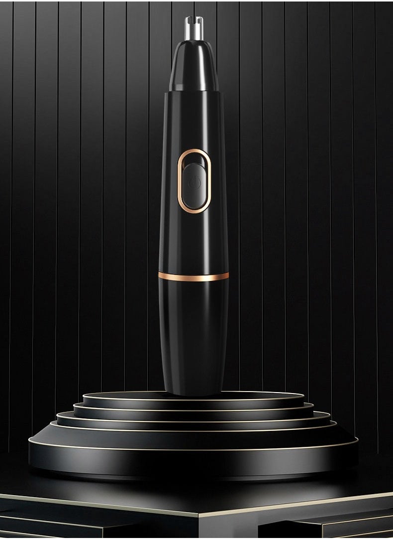 Generic Men's Ear and Nose Hair Trimmer with Vacuum Cleaning System, Dual-Edge Blades for Efficient Cutting, and USB Charging  - Image 2