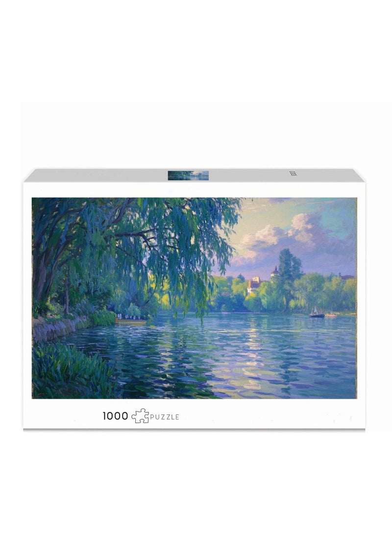 Anna 1000-Piece Scenic Impression Oil Painting Puzzle - Image 1