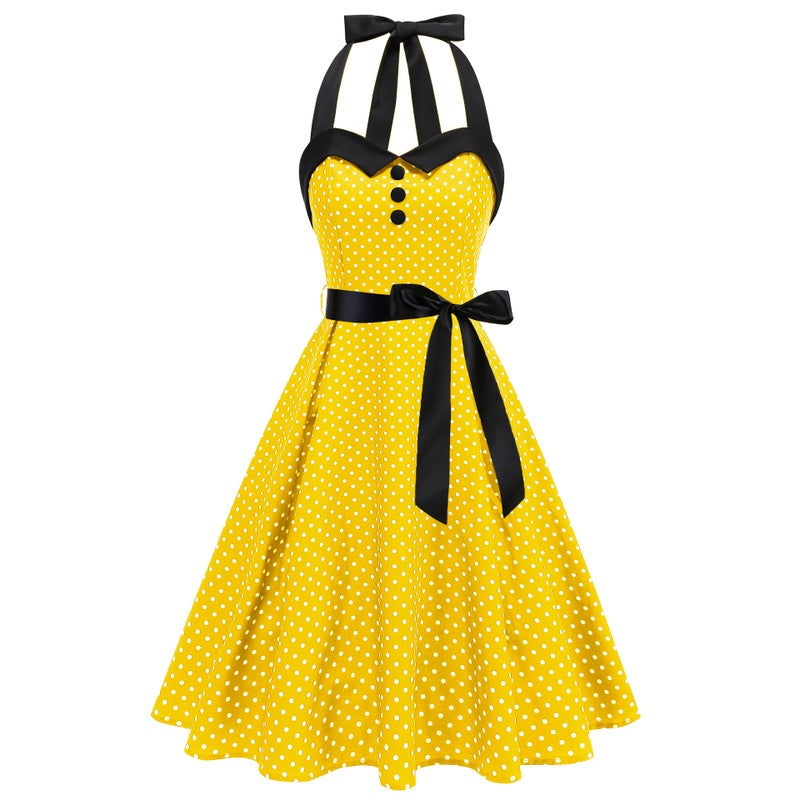 Vintage Polka Dot Dress - Image 3