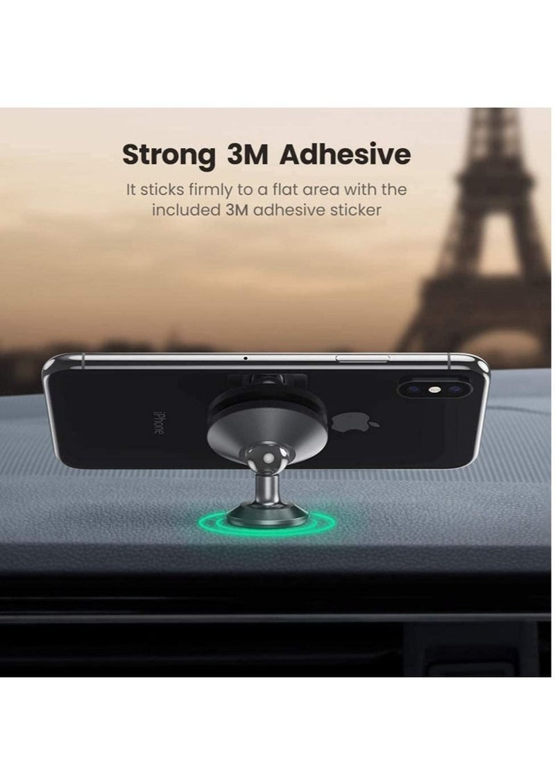 Go-Des Car Phone Holder Magnetic Dashboard Mobile Mount with Metal Plates Compatible with iPhone, Samsung, Huawei Phones & Google Pixel - Image 2