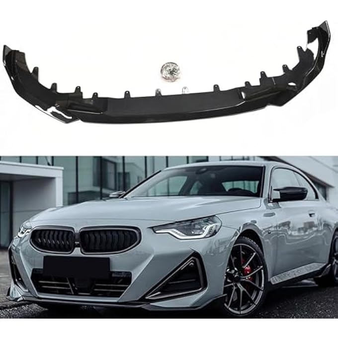 AUSMILA Front Bumper Spoiler Lip Cover for 2022-2024 BMW New 2 Series G42 M235i M240i Coupe - Image 1
