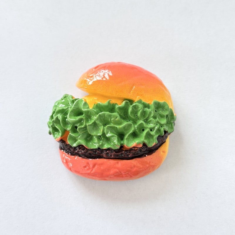* Beautiful Little Aunt * Refrigerator Sticker Three-Dimensional Creative Magnetic Paste Simulation Food Bread Message Sticker Magnet - Image 1