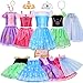 Meland Princess Dress Up  Dress Up Clothes for Girls with ToysChristmas Birthday Gift for Toddler Girls 345678 Years - Image 4