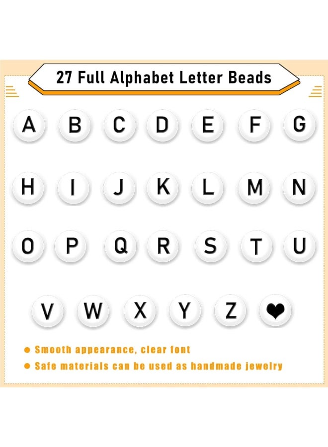 4800Pcs 3mm Glass Seed Bead and 270 Alphabet Letters Beads with 2 Roll Elastic Strings, Small Pony Beads Bracelet Beads for Bracelet Necklace Earrings Jewelry Making Art Craft DIY Decoration - Image 3