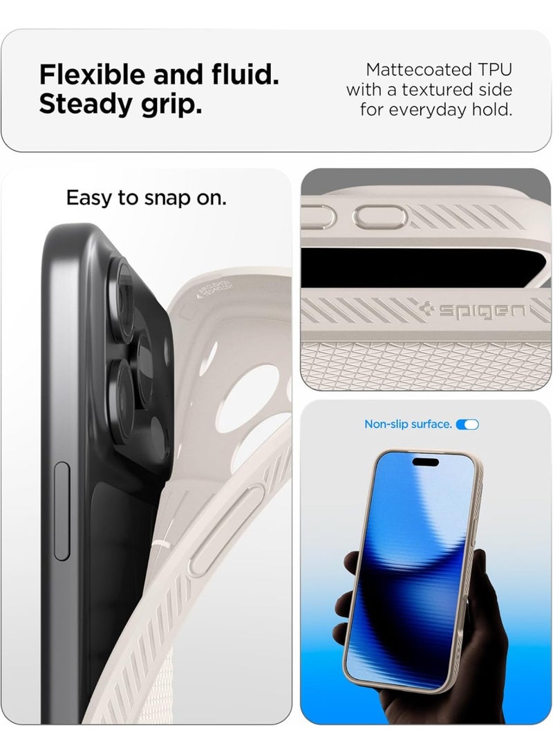 Spigen Liquid Air iPhone 17 Pro Max Case Cover (2025) - Natural Titanium - Image 4