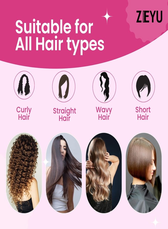 Zeyu Hair Brush Comb Set | Flat & Round Brushes for Styling, Volume & All Hair Types - Image 5