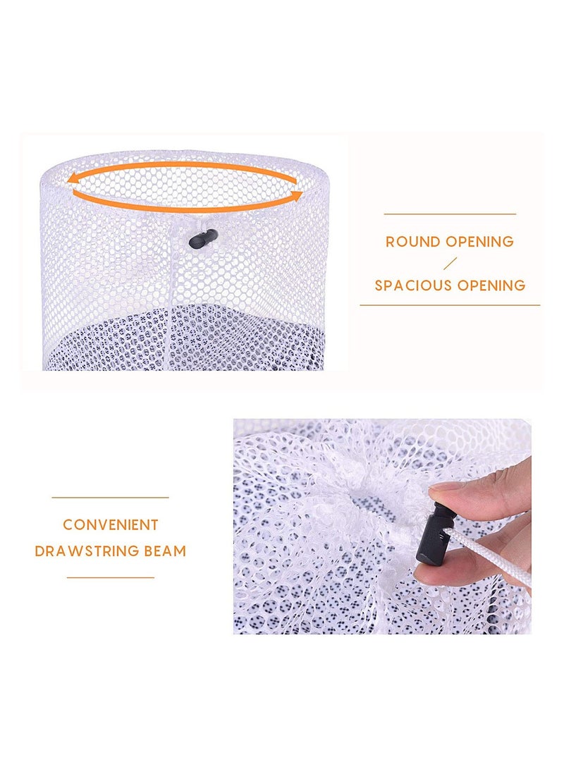 SYOSI 4PCS Mesh Laundry Bags Laundry Net Bag Drawstring Reusable Durable Washing Net Bag for Clothes Underwear Delicates Socks Baby Clothes Bra Shoes Knitted Garments - Image 3