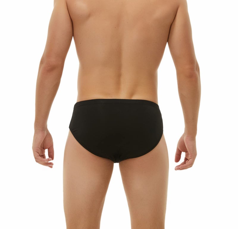 KNITLORD Men's Underwear Bamboo Viscose Breathable Soft Lightweight Mid/Low Rise Briefs 3 Pack (Assorted color, M) - Image 3