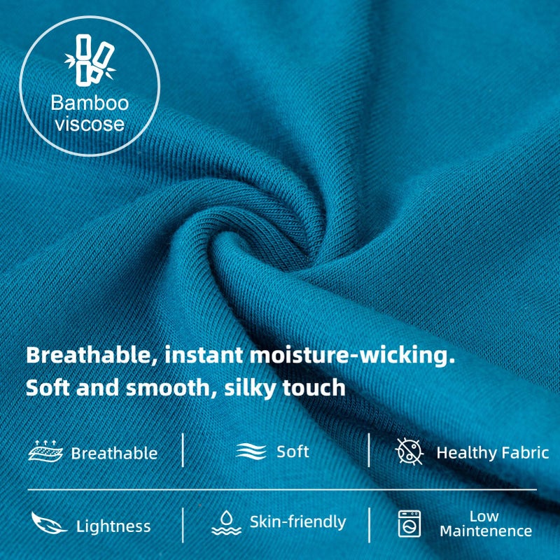 KNITLORD Men's Underwear Bamboo Viscose Breathable Soft Lightweight Mid/Low Rise Briefs 3 Pack (Assorted color, M) - Image 5