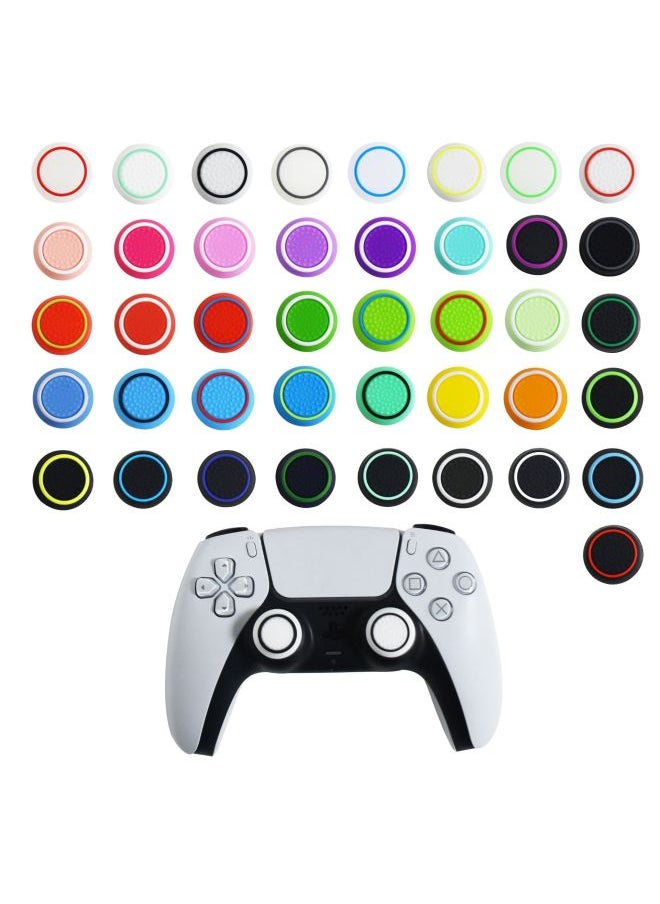 ماركة غير محددة مناسبة لـ Ps Rocker Cap Ps4 Ps5 Xboxone Mushroom Head مقبض بلونين غطاء سيليكون مزيج-لون المنتج: مزيج 17  - Image 3
