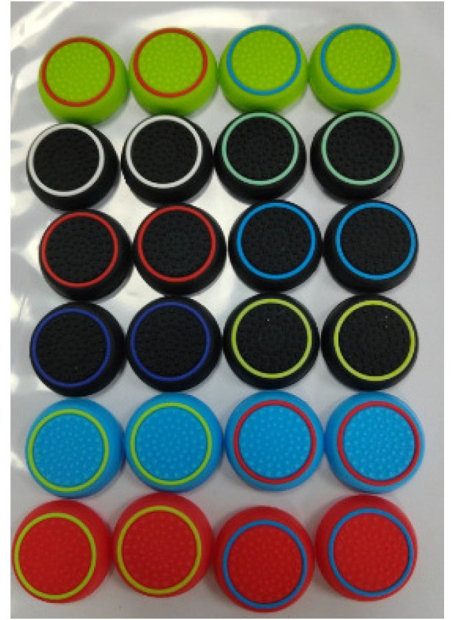ماركة غير محددة مناسبة لـ Ps Rocker Cap Ps4 Ps5 Xboxone Mushroom Head مقبض بلونين غطاء سيليكون مزيج-لون المنتج: مزيج 17  - Image 1