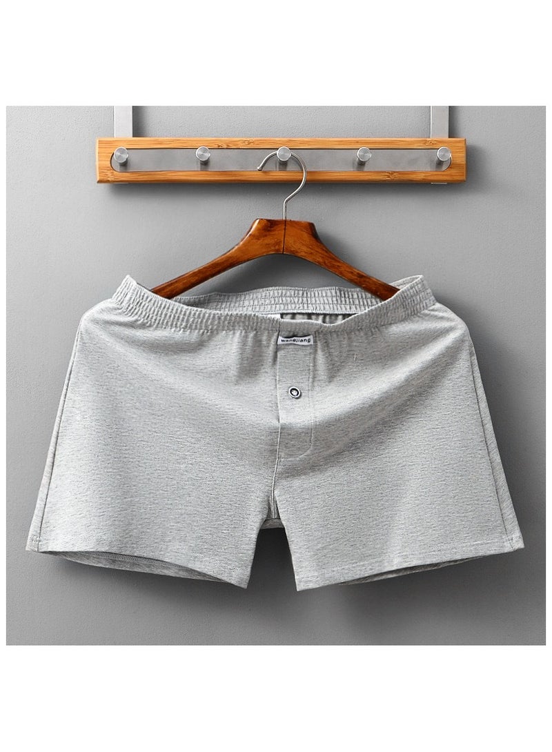 2 Pieces Mens Underwear Cotton Boxer Briefs Loose Fitting Boxer Shorts For Men  - Image 2