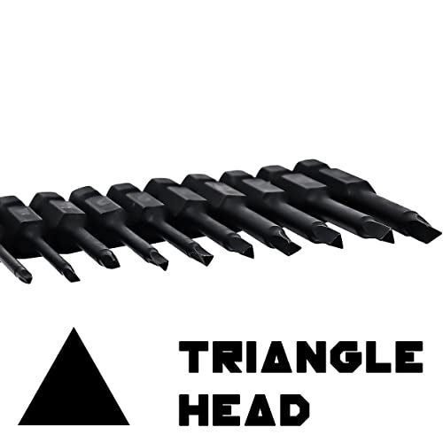 Narwhal Triangle Bit Set (12 Pack - 2" and Extra Long 6") Magnetic Heads in The Following Triangle Screwdriver Sizes: TA14, TA18, TA20, TA23, TA27, & TA30 - Image 2