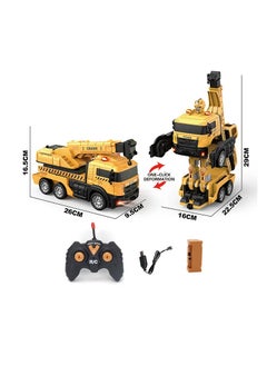 Generic Transform Robot Car Excavator Toys Truck, Gesture Sensing Transform RC Robot Construction Engineering Vehicle with One-Button Deformation, Music and Light, Excavator Car for Boys Girls  - Image 2