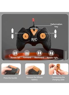 Generic Transform Robot Car Excavator Toys Truck, Gesture Sensing Transform RC Robot Construction Engineering Vehicle with One-Button Deformation, Music and Light, Excavator Car for Boys Girls  - Image 5