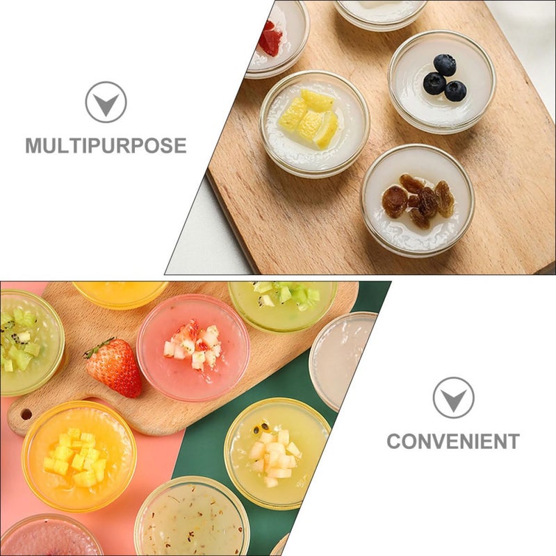 2pcs Small Glass Dessert Bowls For Pudding Jelly Fruit Snacks And Multipurpose Serving - Image 4