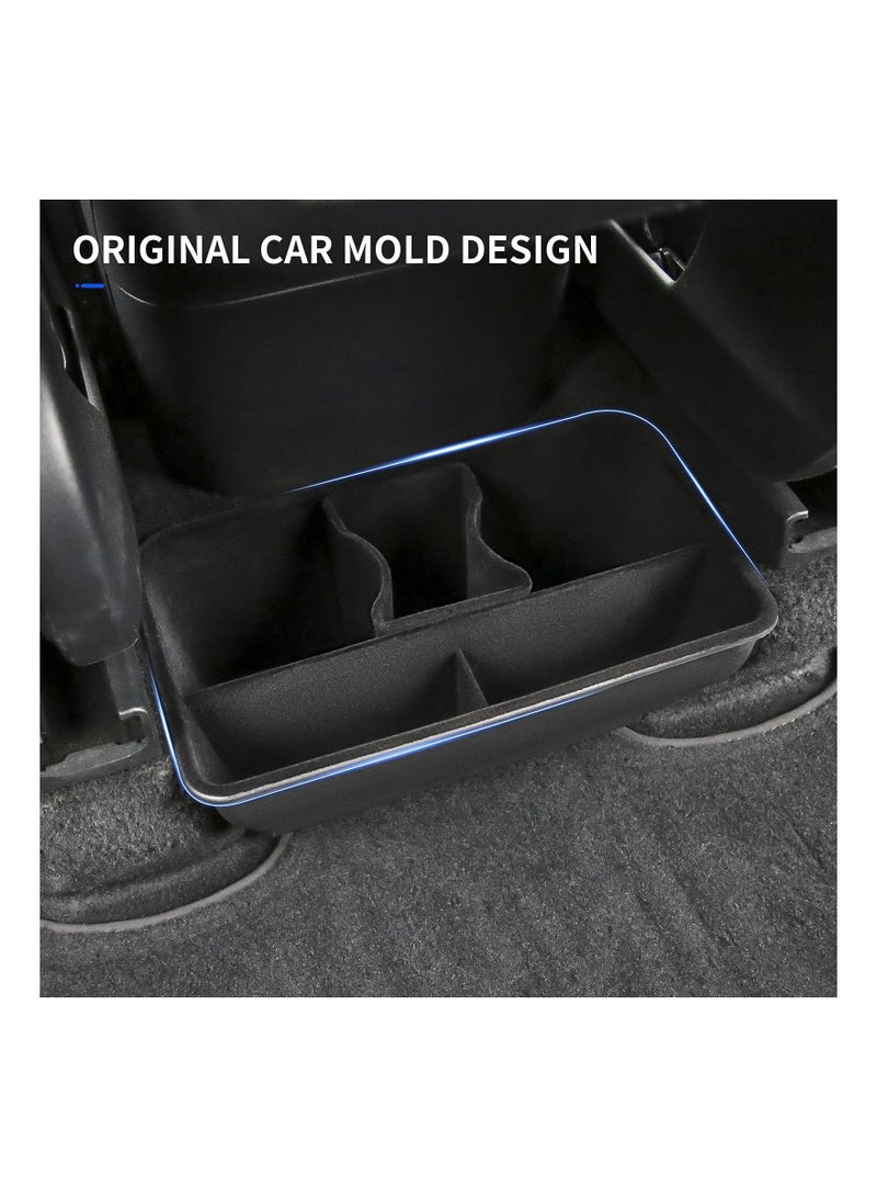 SYOSI Fit Tesla Model Y Storage Box Underseat Rear Air Outlet Organizer Center Console Hidden Tray Storage Bin Organizer Bag for 2020 2021 2022 Tesla Model Y Accessories (ABS, Rear Middle Storage Box) - Image 4