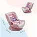 SARATA Pink 17cm Dolls Car Seat Accessories for 17cm Dolls Doll Car Seat with Clip onto Car Air Vent MultiAngle Air Vent Mount Desktop Stand Fun Pink Gift for Fans NO Doll PinkWhite - Image 4