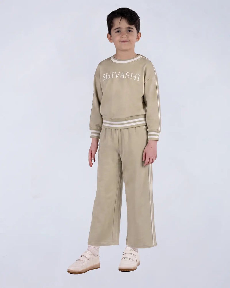 Shivashi Kids Cozy Track Pants - Camel Beige - Image 3