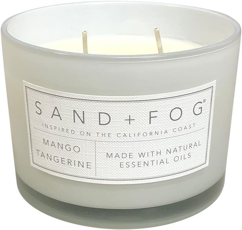 Sand + Fog Scented Candle - Mango Tangerine – Additional Scents and Sizes – 100% Cotton Lead-Free Wick - Luxury Air Freshening Jar Candles - Perfect Home Decor – 12oz - Image 2
