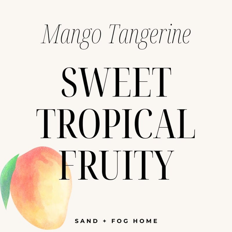 Sand + Fog Scented Candle - Mango Tangerine – Additional Scents and Sizes – 100% Cotton Lead-Free Wick - Luxury Air Freshening Jar Candles - Perfect Home Decor – 12oz - Image 5