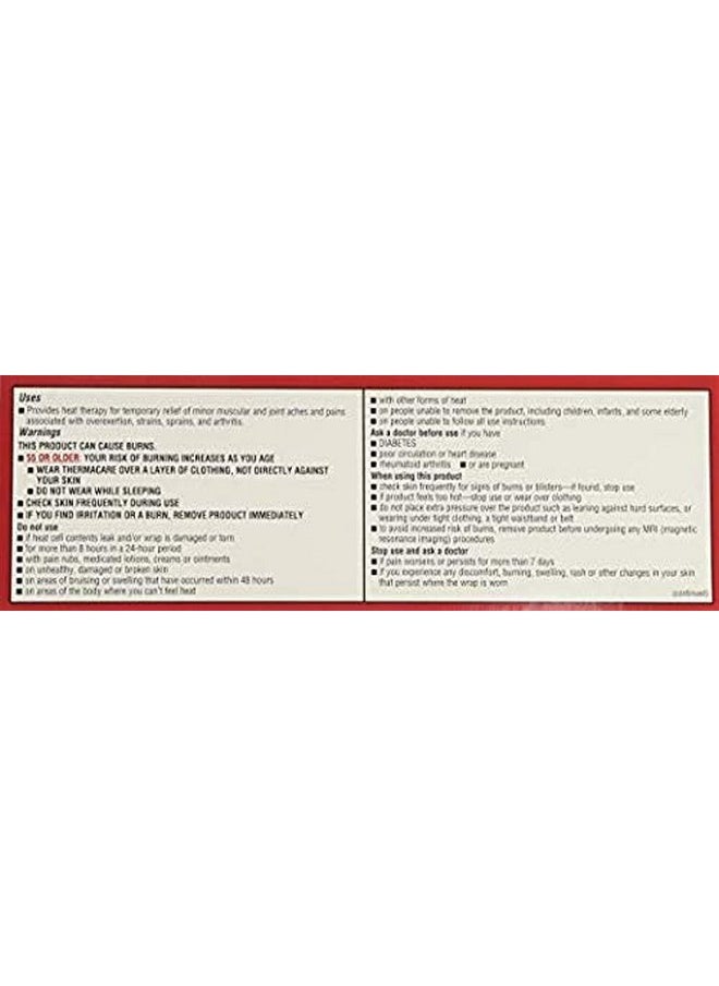ثيرما كير ضمادات حرارية من Thermacare للظهر السفلي والورك، مقاسات L-XL - عبوة محدودة خاصة مكونة من 10 قطع  - Image 3