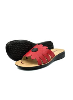 aerosoft AEROSOFT C2001 LADIES  FLORAL RED SLIPPERS  - Image 3