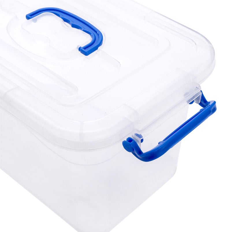 ZHENFAN 6-Pack Clear Storage Box 7 Quart, Plastic Storage Latch Bins with Handle 6.5 Liter - Image 3