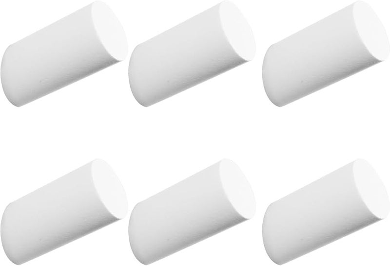 خطافات حائط خشبية بيضاء حديثة 6 قطع رف معاطف متين للجاكيت والقبعة والحقيبة - Image 2