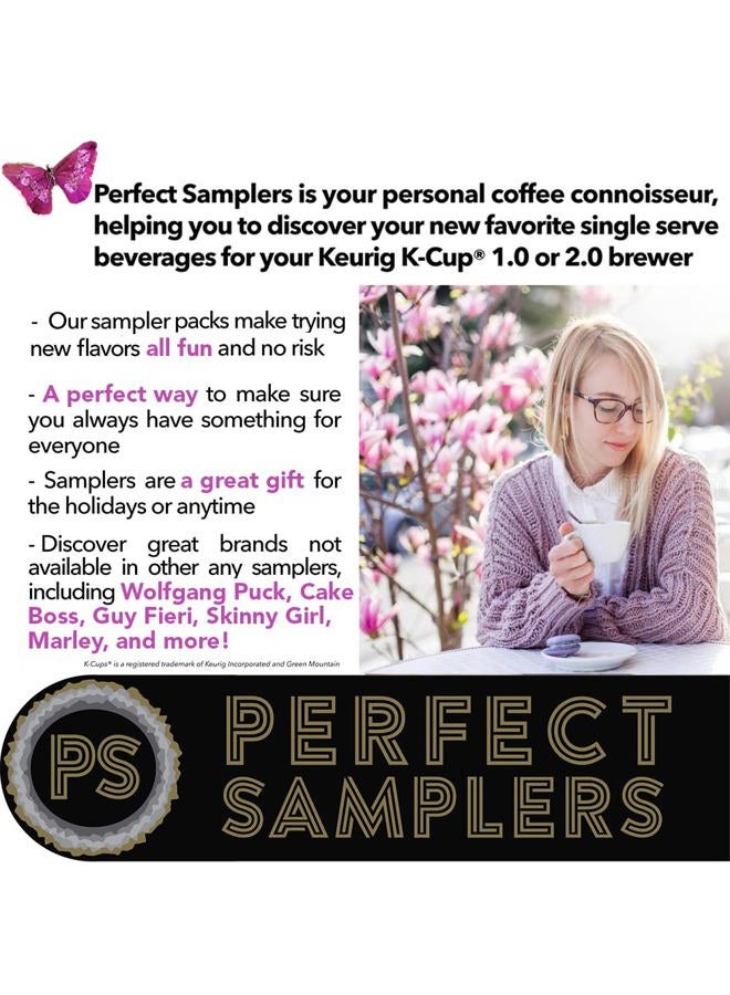 Perfect Samplers Dark Roast and Flavors Single Serve Coffee Pods for Keurig K Cup Machines, Bold Lover's Select, 50 Count - Image 4
