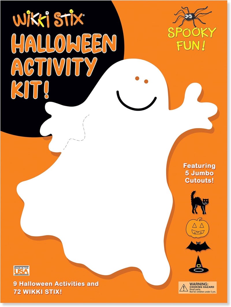 WikkiStix WIKKI STIX Halloween Activity Kit for Kids Make Your own Halloween Crafts  Decorations NonSpooky Gift for Ages 3  up Comes with 72 and Instructions for 9 Festive Activities - Image 1