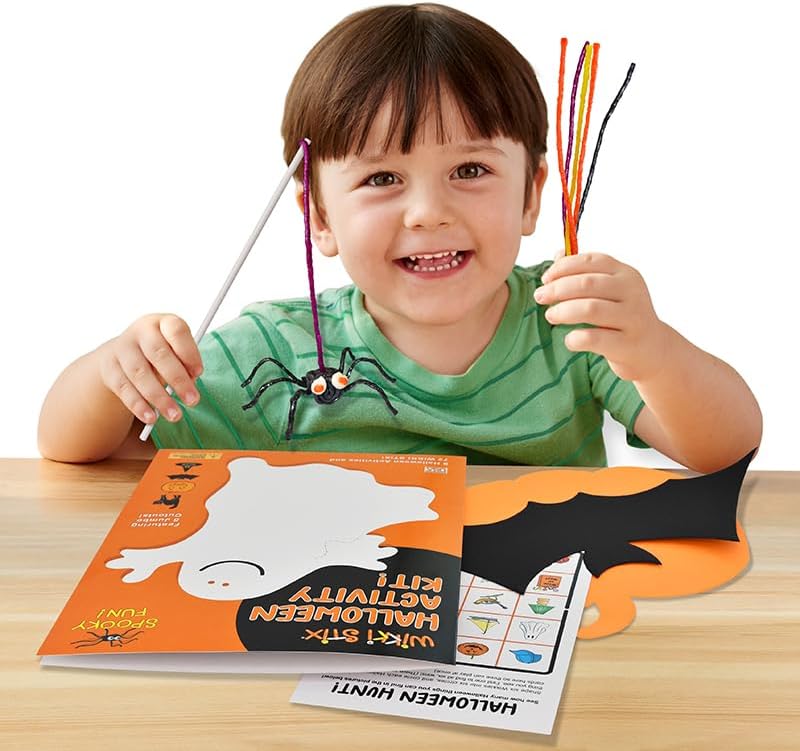 WikkiStix WIKKI STIX Halloween Activity Kit for Kids Make Your own Halloween Crafts  Decorations NonSpooky Gift for Ages 3  up Comes with 72 and Instructions for 9 Festive Activities - Image 2