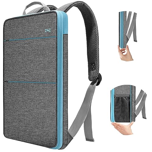 ZINZ Slim & Expandable Laptop Backpack Water Resistant Travel Backpack Compatible with MacBook Air/Pro 13-14 inch XPS 13 Surface 13.5" and Most 13-14 inch NoteBooks,G01BL01 - Image 1