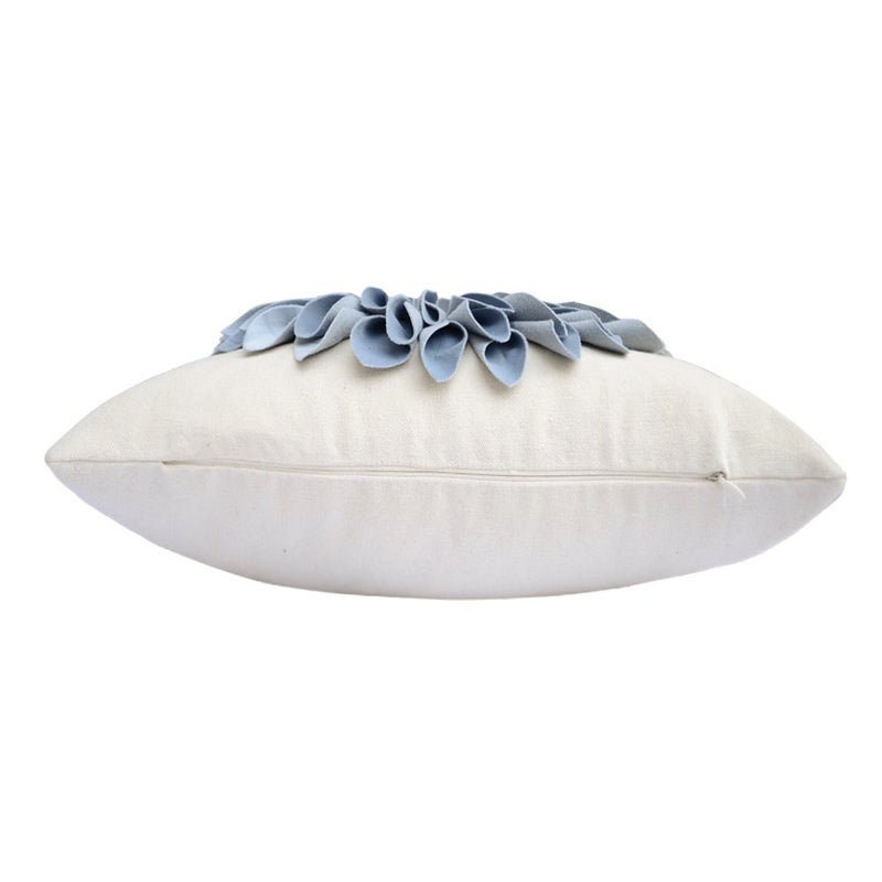OiseauVoler Handmade Throw Pillow Covers 18x18 Inch Blue 3D Sunflower Cushion Covers Decorative Pillowcases Couch Living Room Farmhouse Decor - Image 3