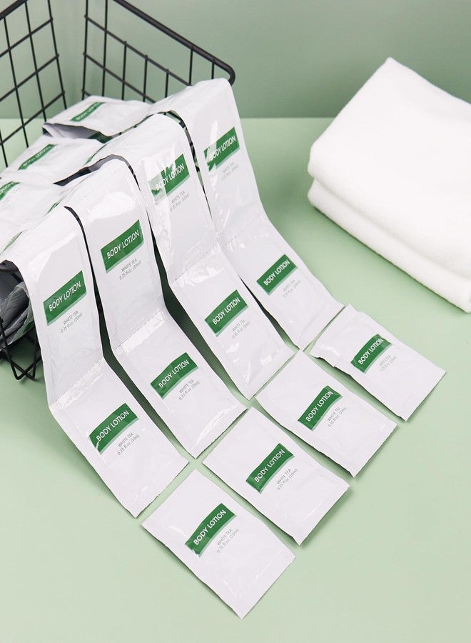 HQSLsund 30 pack Travel Size Body Lotion Bulk Individually Wrapped - Refreshing Mini Lotion Single Use Supplies for Homeless Care Hotel Guests, White Tea Scent,0.35 fl oz/10ml - Image 4