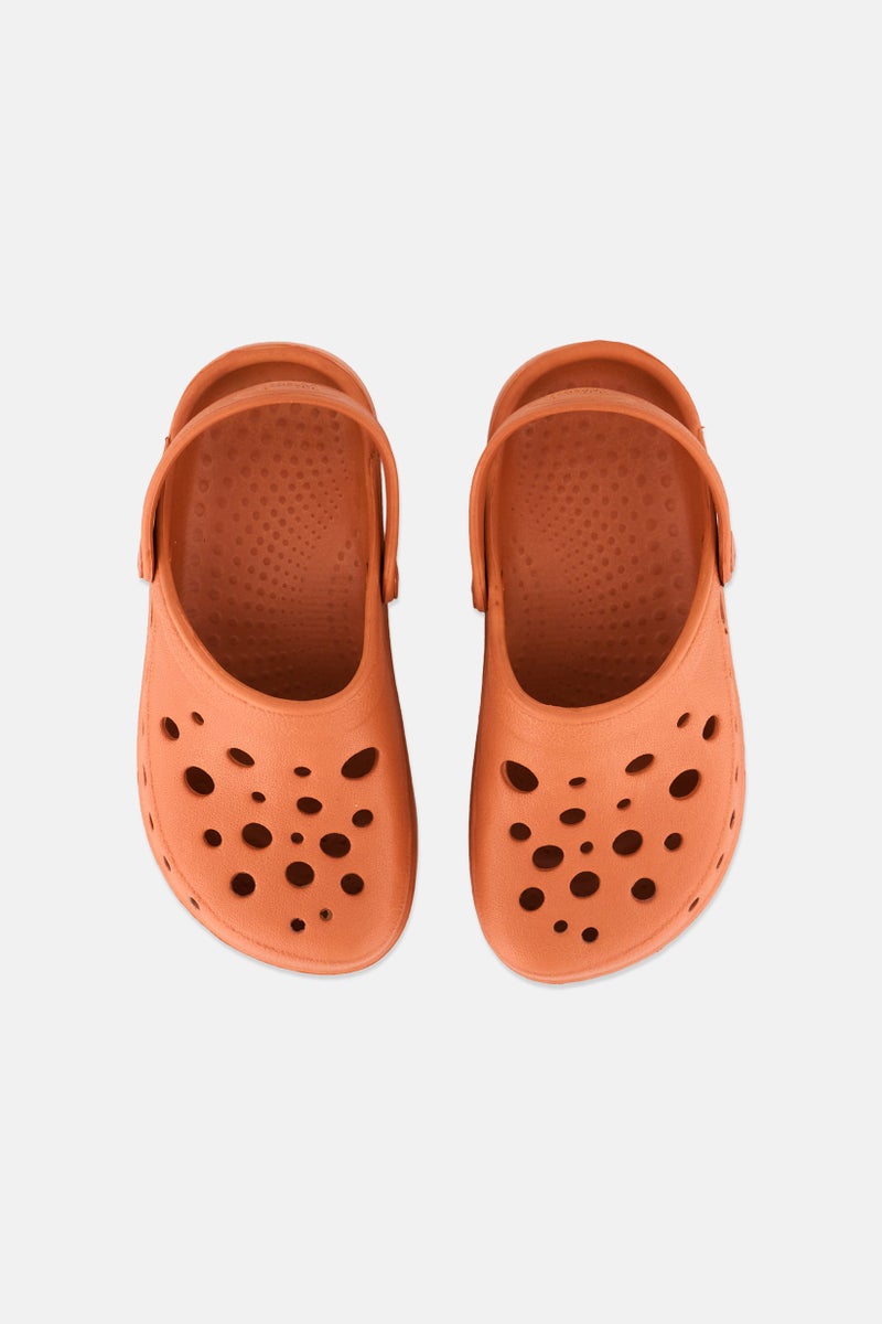 Woz Kids Boy Slip On Clogs, Brown - Image 3