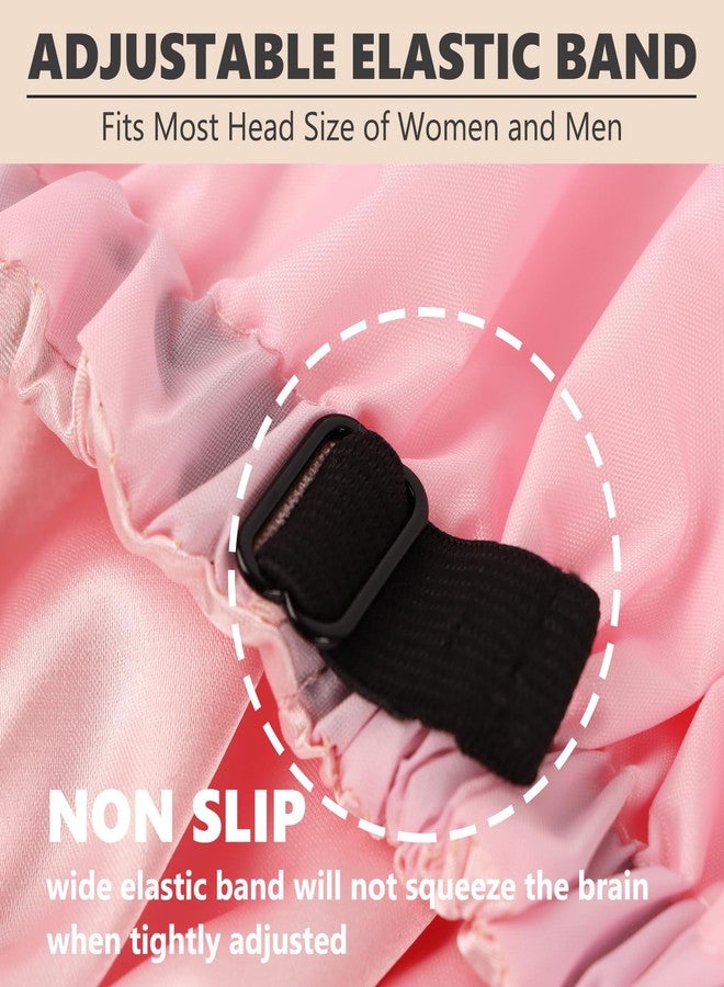 Himoswis Adjustable Shower Caps for Women Men Reusable Waterproof Large Shower Cap for Men and Women Long Hair Braids - Image 5
