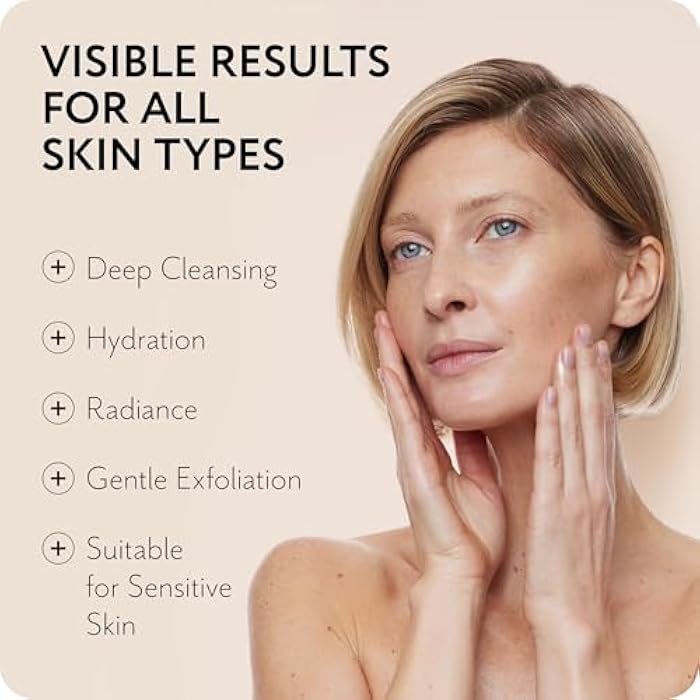 THE ACT 5-Step Face Care Set – Gift Set for Her Women Mom Wife Girlfriend – Micellar Water Cleansing Oil Face Scrub Day Cream Overnight Cream – Luxury Beauty Set - Birthday, Christmas , Vegan - Image 2