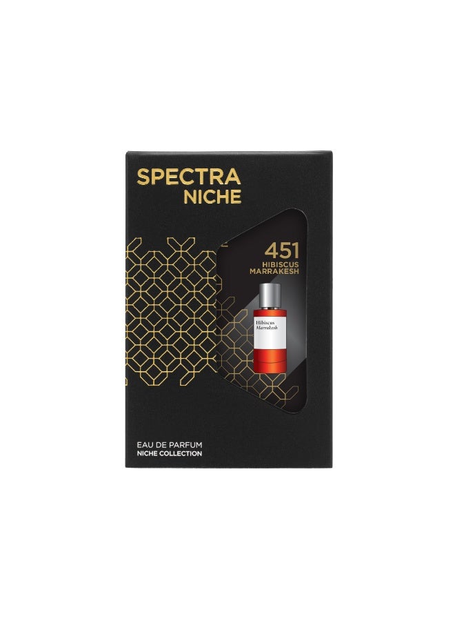 Spectra Pocket Niche 451 HIBISCUS MARRAKESH EDP Unisex Perfume - 18ml - Image 3