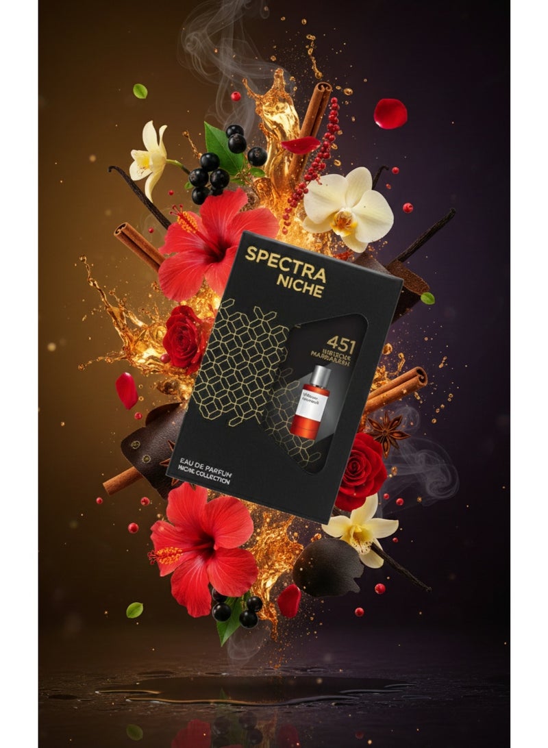 Spectra Pocket Niche 451 HIBISCUS MARRAKESH EDP Unisex Perfume - 18ml - Image 4