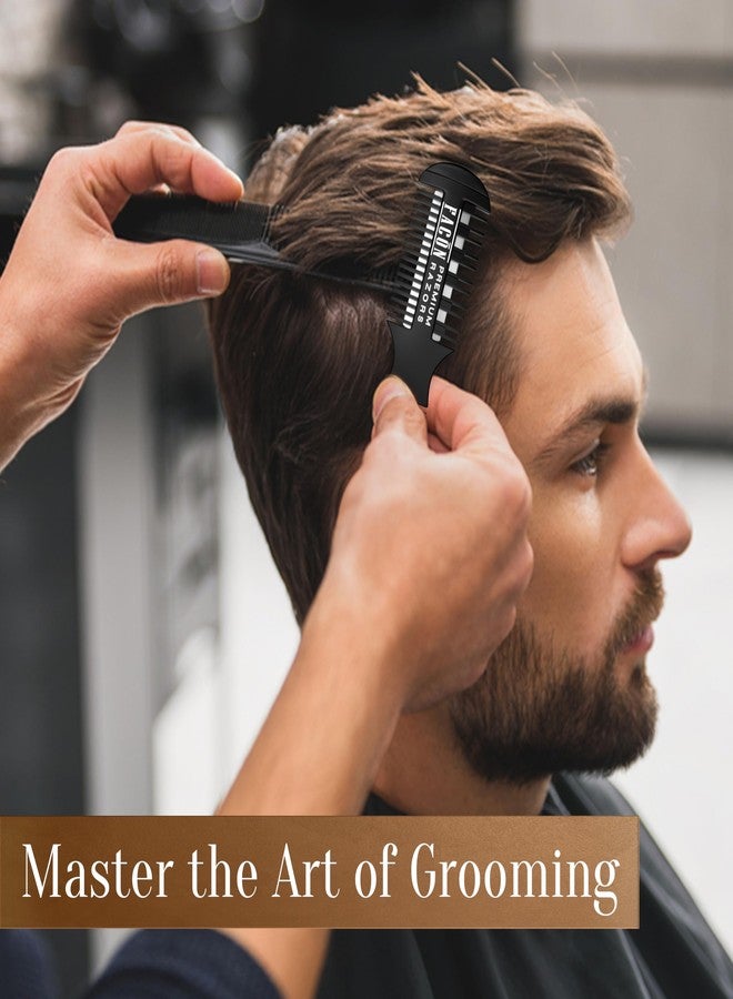 FACON Facón Razor Comb for Hair Cutting - Professional Hair Cutting Comb Kit with 12 Replacement Blades, Double Edge Shaper for Salon & Home, Premium Styling Thinning Texturizing Split Ends Trimming Razor - Image 4