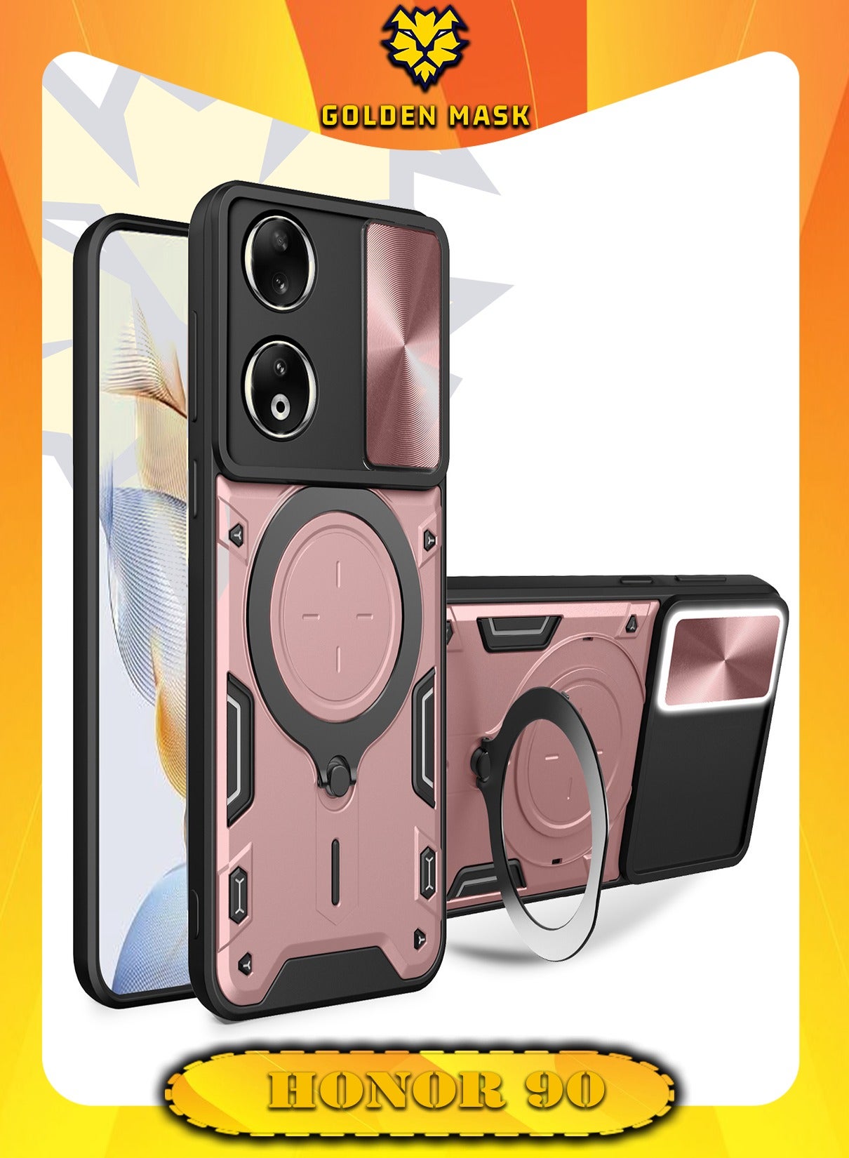 جولدن ماسك Goldenmask Honor 90 Armored Camera Shield Cover combination