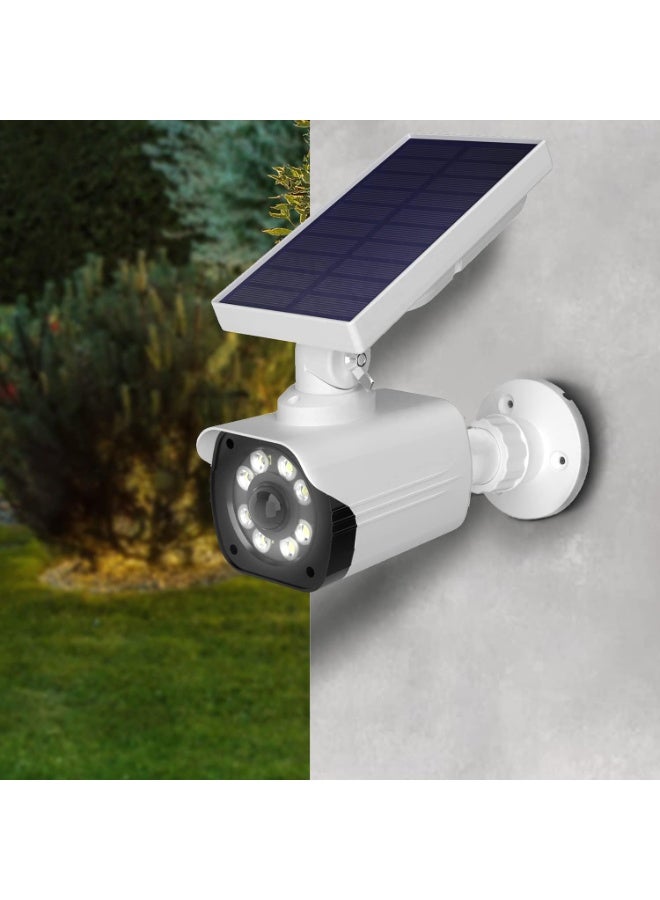 كاميرا مراقبة مع ضوء LED – كاشف حركة PIR – كاميرا وهمية – تعمل بالطاقة الشمسية – للاستخدام الخارجي – مقاومة للماء IP66 - Image 5