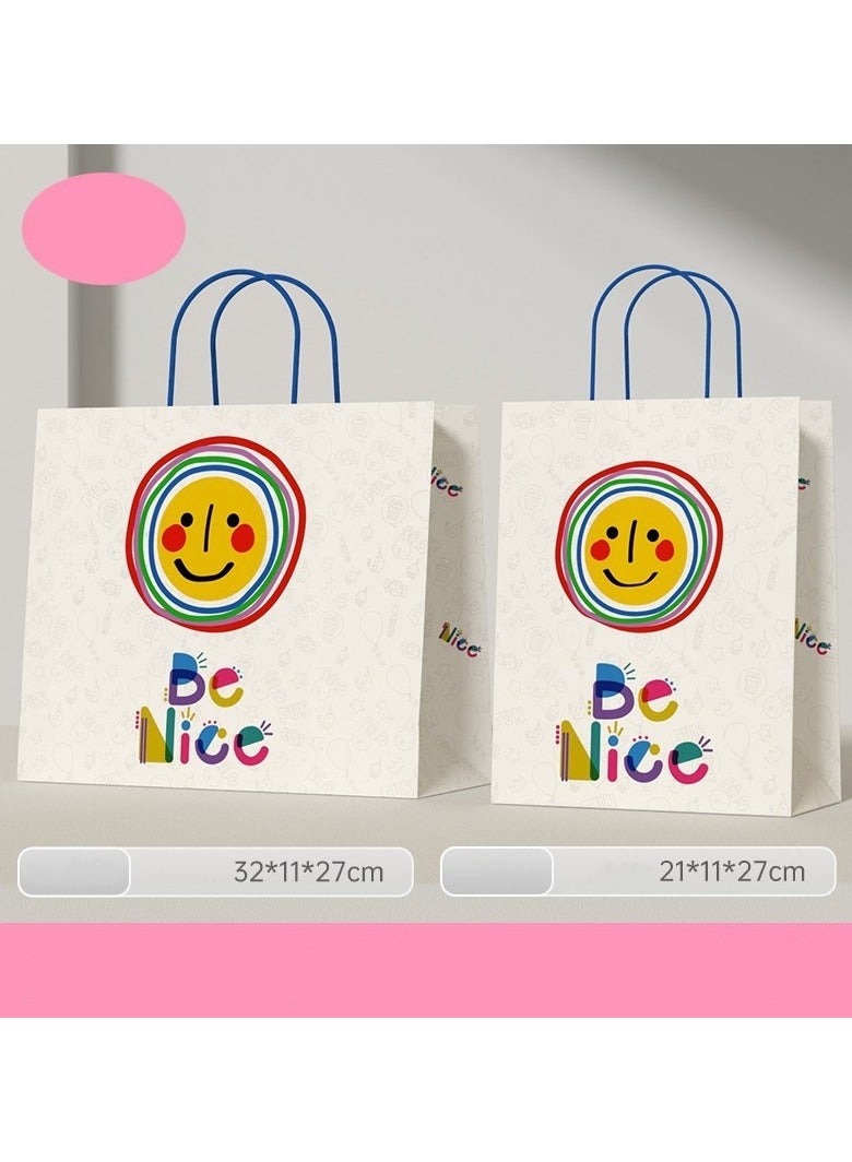PEI  AN Premium Gift Bag - Elegant Kraft Paper Handbags for Birthdays, Parties & Special Occasions (20 Pieces) 